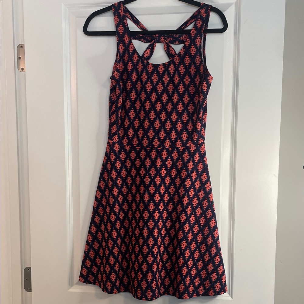Maurices Black and Red Patterned Dress